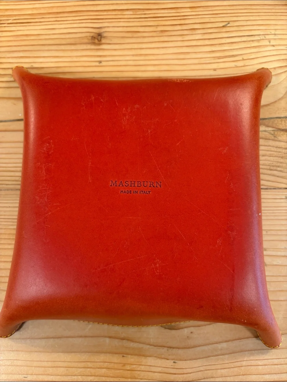 MASHBURN leather Handcrafted Valet Tray